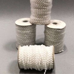 Beyaz Sıralı Kesik İnci 4 mm-KSI-1010