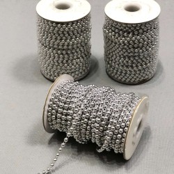 Gümüş Sıralı Kesik İnci 4 mm-KSI-1011