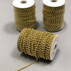 Gold Sıralı Kesik İnci 4 mm-KSI-1012