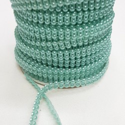 Mavi Kesik İnci Çift Sıra 4 mm-KSI-1017