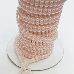 Bej Kesik İnci Çift Sıra 4 mm-KSI-1019