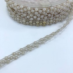 Krem İncili Şerit Boncuk-KSI-1025