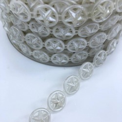 Krem Yıldız Şerit Boncuk-KSI-1029