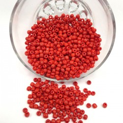 Mat Kırmızı Kum Boncuk 4 mm-KUM-1113