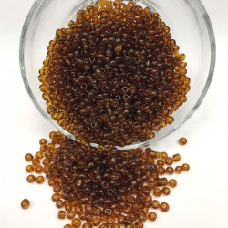 Şeffaf Kahve Kum Boncuk 4 mm-KUM-1116