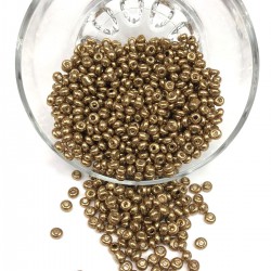 Kaplama Bakır Renk Kum Boncuk 4 mm-KUM-1118