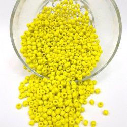 Mat Sarı Kum Boncuk 4 mm-KUM-1120