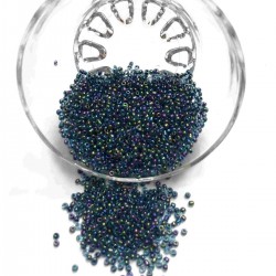Lacivert Janjanlı Kum Boncuk-KUM-1153