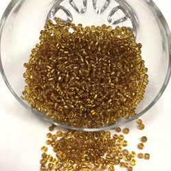 Koyu Altın Sarısı Kum Boncuk 3 Mm-KUM-1181