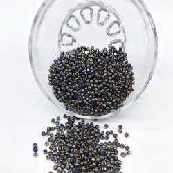 Gri Renkli Kaplama Kum Boncuk 3 Mm-KUM-1207