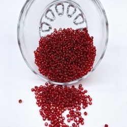 Şeffaf Kırmızı Kum Boncuk 3 Mm-KUM-1210