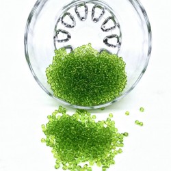 Şeffaf Yeşil Kum Boncuk 3 Mm-KUM-1217