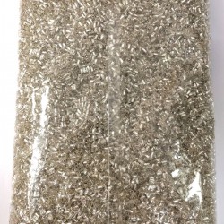 Gümüş Renk Burgulu Kesme Boncuk 4 Mm 500 Gr-KUM-1239