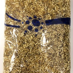 Altın Sarısı Renk Burgulu Boru Boncuk 4 Mm 500 Gr-KUM-1242