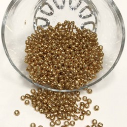 Kaplama Altın Sarısı Kum Boncuk 4 Mm-KUM-1247