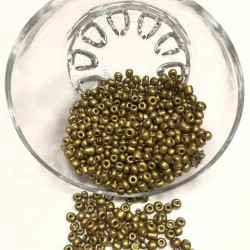 Koyu Altın Sarısı Kum Boncuk 4 Mm-KUM-1256