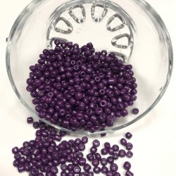 Koyu Patlıcan Moru Kum Boncuk 4 Mm-KUM-1268