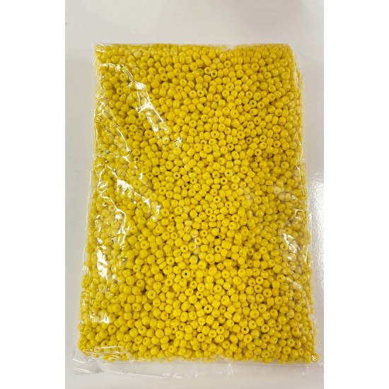 Kum Boncuk Sarı 4 mm 500 gr-KUM-1291