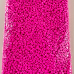 Neon Fuşya Kum Boncuk 4 mm 500 gr-KUM-1298