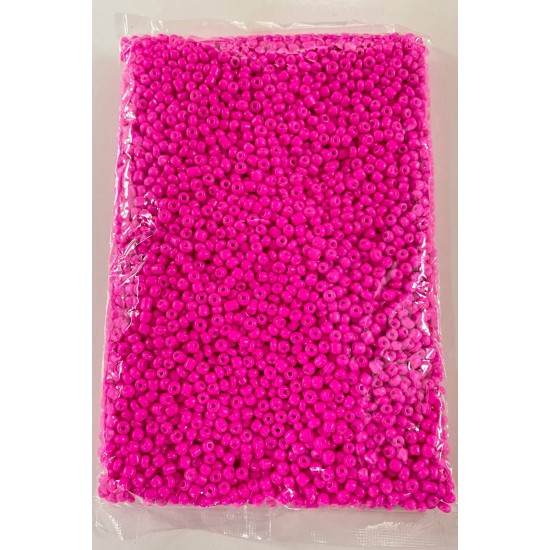 Neon Fuşya Kum Boncuk 4 mm 500 gr-KUM-1298