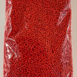 Mat Kırmızı Kum Boncuk 3 mm 500 gr-KUM-1312