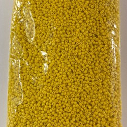 Mat Sarı Renk Kum Boncuk 3 mm 500 gr-KUM-1314