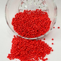 Kırmızı Kum Boncuk 4 mm 1 Paket 50 Gram-KUM-1332