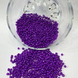 Parlak Mor Kum Boncuk 4 mm 1 Paket 50 Gram-KUM-1334