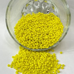 Sarı Kum Boncuk 4 mm 1 Paket 50 Gram-KUM-1335