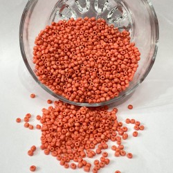 Turuncu Kum Boncuk 4 mm 1 Paket 50 Gram-KUM-1337