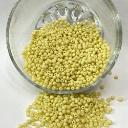 Açık Sarı Kum Boncuk 3 mm 1 Paket 50 Gram-KUM-1348