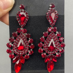 Damla Ve Mekik Taşlı Küpe-KUP-1067 Damla Ve Mekik Taşlı Küpe-KUP-1067