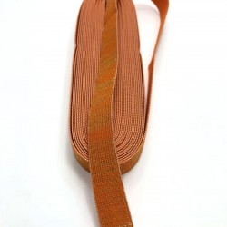 Koyu Turuncu Simli Lastik 2 cm (1 mt )-LAS-1013