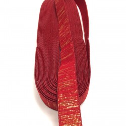 Kırmızı Simli Lastik 2 cm (1 mt )-LAS-1014