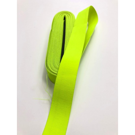 Neon Sarı Lastik 3 cm (1 mt )-LAS-1028