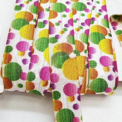 Rengarenk Puanlı Lastikli Saç Bandı-LAS-1045