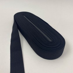 Siyah Yassı Lastik En 2,5 Cm 1 Top 10 Metre-LAS-1094