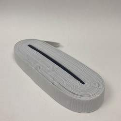 Beyaz Yassı Lastik En 2,5 Cm 1 Top 10 Metre-LAS-1095