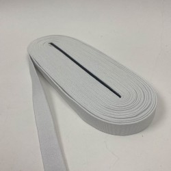 Beyaz Yassı Lastik En 2 Cm 1 Top 10 Metre-LAS-1097