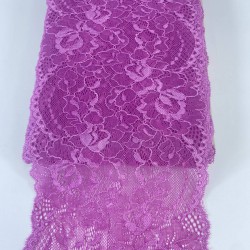 Mürdüm Geniş Likralı Esnek Dantel Dekoratif Süsleme-LKRDNTL-1009