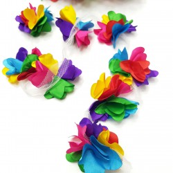 Ebruli Lazer Kesim Tül Çiçek-LKT-1002