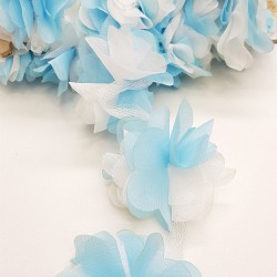 Ebruli Lazer Kesim Tül Çiçek-LKT-1010