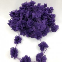 Mor Tül Çiçek Lazer Kesim-LKT-1062