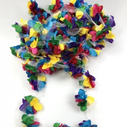 Rengarenk Tül Çiçek Lazer Kesim-LKT-1064