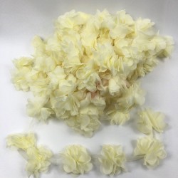 Krem Tül Çiçek Lazer Kesim-LKT-1065 Krem Tül Çiçek Lazer Kesim-LKT-1065