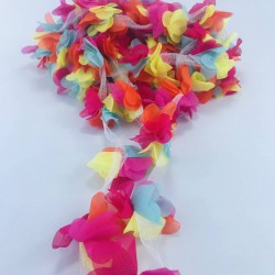 Rengarenk Lazer Kesim Tül Çiçek-LKT-1094