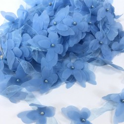 Bebe Mavi Lazer Kesim Kelebek Şerit-LKT-1099