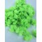 Neon Yeşil Gül Lazer Kesim Çiçek 1 Metre 12-13 Adet Organze Tül Kenar Süsü Tekstil Tasarım Kumaşı Yapay Süs-LKT-1120