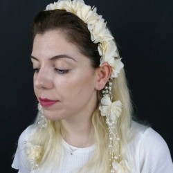 Somon Lazer Kesim Çiçekli Taç-LKTC-1002