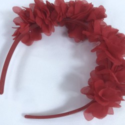 Kırmızı Özel Tasarım Çiçekli Kına Lohusa Tacı Hediyelik Taç-LOH-1029 Kırmızı Özel Tasarım Çiçekli Kına Lohusa Tacı Hediyelik Taç-LOH-1029